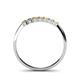 4 - Reina 2.30 mm Yellow Sapphire and Lab Grown Diamond 7 Stone Wedding Band 