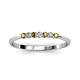 3 - Reina 2.30 mm Citrine and Lab Grown Diamond 7 Stone Wedding Band 