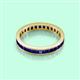 3 - Rebica 3.00 mm Princess Cut Blue Sapphire Eternity Band 