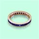 3 - Rebica 3.00 mm Princess Cut Blue Sapphire Eternity Band 