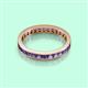 3 - Rebica 3.00 mm Princess Cut Iolite Eternity Band 