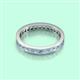 3 - Rebica 3.00 mm Princess Cut Aquamarine Eternity Band 