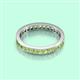 3 - Rebica 3.00 mm Princess Cut Peridot Eternity Band 