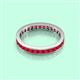 3 - Rebica 3.00 mm Princess Cut Ruby Eternity Band 