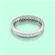 3 - Rebica 3.00 mm Princess Cut White Sapphire Eternity Band 