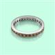 3 - Rebica 3.00 mm Princess Cut Smoky Quartz Eternity Band 