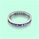 3 - Rebica 3.00 mm Princess Cut Iolite Eternity Band 