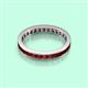 3 - Rebica 3.00 mm Princess Cut Red Garnet Eternity Band 