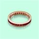 3 - Rebica 3.00 mm Princess Cut Red Garnet Eternity Band 