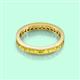 3 - Rebica 3.00 mm Princess Cut Yellow Sapphire Eternity Band 