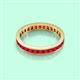 3 - Rebica 3.00 mm Princess Cut Ruby Eternity Band 