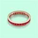 3 - Rebica 3.00 mm Princess Cut Ruby Eternity Band 