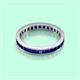 3 - Rebica 3.00 mm Princess Cut Blue Sapphire Eternity Band 