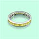 3 - Rebica 3.00 mm Princess Cut Yellow Sapphire Eternity Band 
