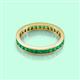 3 - Rebica 3.00 mm Square Shape Emerald Eternity Band 