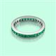 3 - Rebica 3.00 mm Square Shape Emerald Eternity Band 