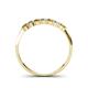 4 - Reina 2.60 mm Citrine and Lab Grown Diamond 7 Stone Wedding Band 