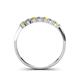 4 - Reina 2.60 mm Yellow Sapphire and Lab Grown Diamond 7 Stone Wedding Band 