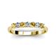 3 - Reina 3.00 mm Citrine and Lab Grown Diamond 7 Stone Wedding Band 