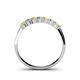 4 - Reina 3.00 mm Yellow Sapphire and Lab Grown Diamond 7 Stone Wedding Band 