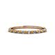 1 - Iskra 1.50 mm Round Citrine and Lab Grown Diamond 18 Stone Wedding Band 