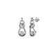 1 - Lamisa Lab Grown and Mined Diamond Love Knot Dangling Earrings 