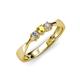 2 - Rylai Yellow Sapphire and Lab Grown Diamond Three Stone Engagement Ring 