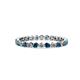 1 - Valerie 2.40 mm Blue Diamond and White Lab Grown Diamond Eternity Band 