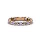 1 - Ashlyn 2.30 mm Tanzanite and Lab Grown Diamond 3/4 Eternity Band 