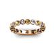 2 - Ashlyn 2.30 mm Citrine and Lab Grown Diamond 3/4 Eternity Band 
