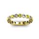 2 - Ashlyn 2.30 mm Peridot and Lab Grown Diamond 3/4 Eternity Band 