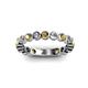 2 - Ashlyn 2.30 mm Citrine and Lab Grown Diamond 3/4 Eternity Band 