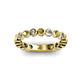 2 - Ashlyn 2.30 mm Citrine and Lab Grown Diamond 3/4 Eternity Band 
