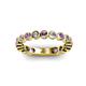 2 - Ashlyn 2.30 mm Amethyst and Diamond 3/4 Eternity Band 