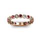2 - Ashlyn 2.30 mm Ruby and Diamond 3/4 Eternity Band 