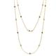 1 - Lien (13 Stn/2.6mm) Smoky Quartz and Lab Grown Diamond on Cable Necklace 