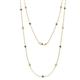 1 - Lien (13 Stn/2.6mm) London Blue Topaz and Lab Grown Diamond on Cable Necklace 