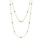 1 - Lien (13 Stn/2.6mm) Blue Diamond and Lab Grown Diamond on Cable Necklace 