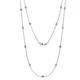 1 - Lien (13 Stn/2.6mm) Yellow Diamond and Lab Grown Diamond on Cable Necklace 