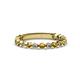 1 - Ashlyn 1.80 mm Citrine and Lab Grown Diamond 3/4 Eternity Band 