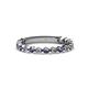 1 - Ashlyn 1.80 mm Iolite and Lab Grown Diamond 3/4 Eternity Band 