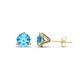1 - Pema 5mm (1.00 ctw) Blue Topaz Martini Solitaire Stud Earrings 
