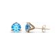 1 - Pema 5mm (1.00 ctw) Blue Topaz Martini Solitaire Stud Earrings 