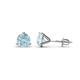 1 - Pema 5mm (0.80 ctw) Aquamarine Martini Solitaire Stud Earrings 