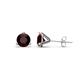 1 - Pema 5mm (1.26 ctw) Red Garnet Martini Solitaire Stud Earrings 