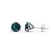 1 - Pema 5mm (1.00 ctw) London Blue Topaz Martini Solitaire Stud Earrings 