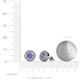 4 - Eryn Tanzanite and Diamond Double Halo Stud Earrings 