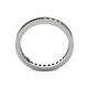5 - Celina 2.00 mm Round Green Garnet Eternity Band 