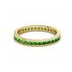 3 - Celina 2.00 mm Round Green Garnet Eternity Band 