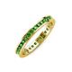 4 - Celina 2.00 mm Round Green Garnet Eternity Band 